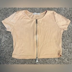 2 Womens Size S Crop Shirts